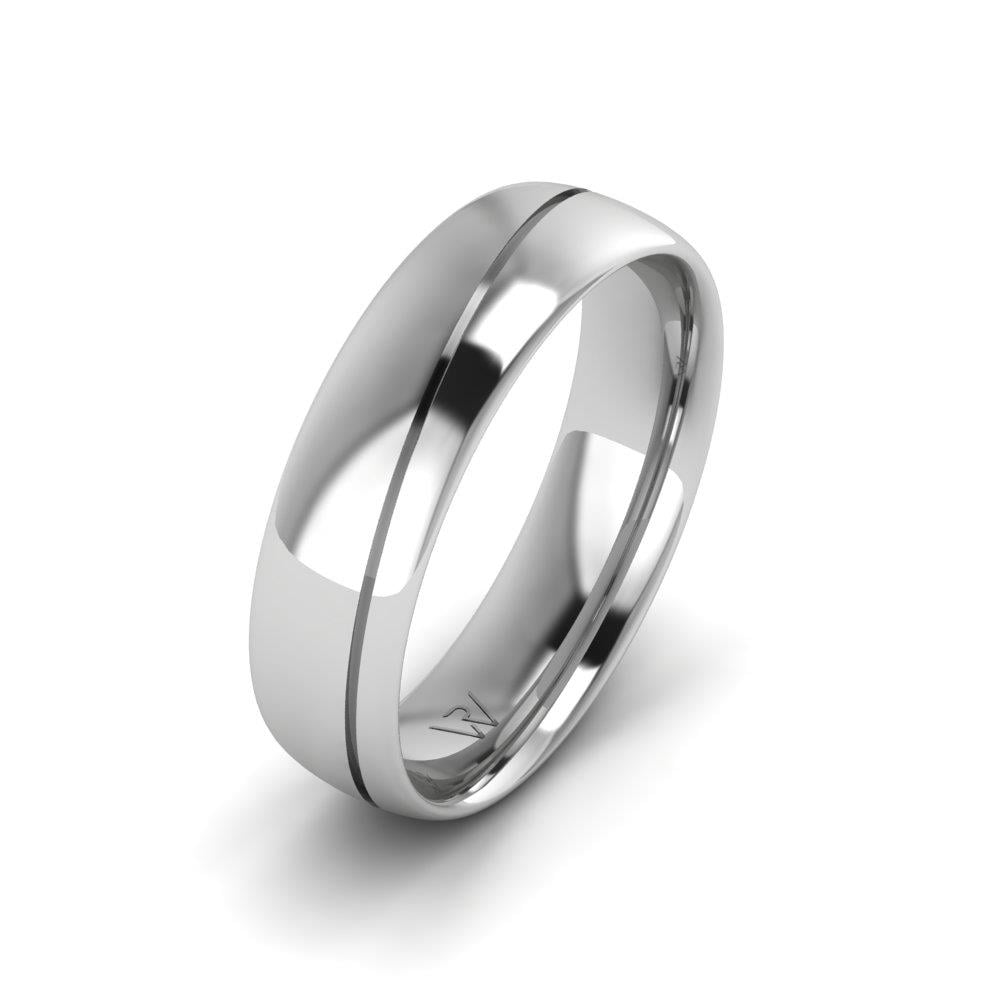 Alliances classiques homme JoyfulCircle Or Blanc 