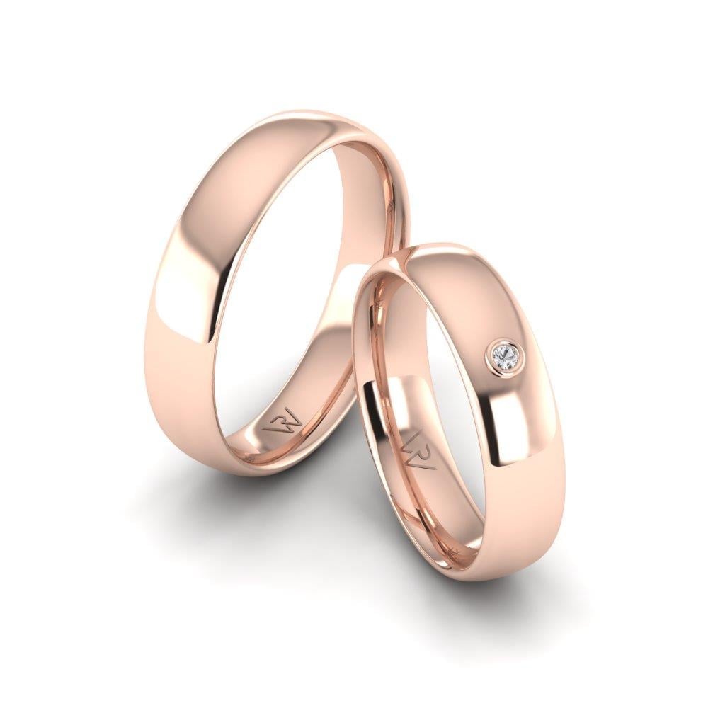 Alliances avec pierres LoveCircle Or Rose Pierre Dalloz