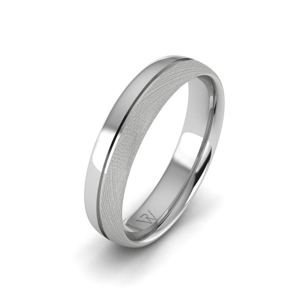 Alliances modernes homme Lovelica Or Blanc 