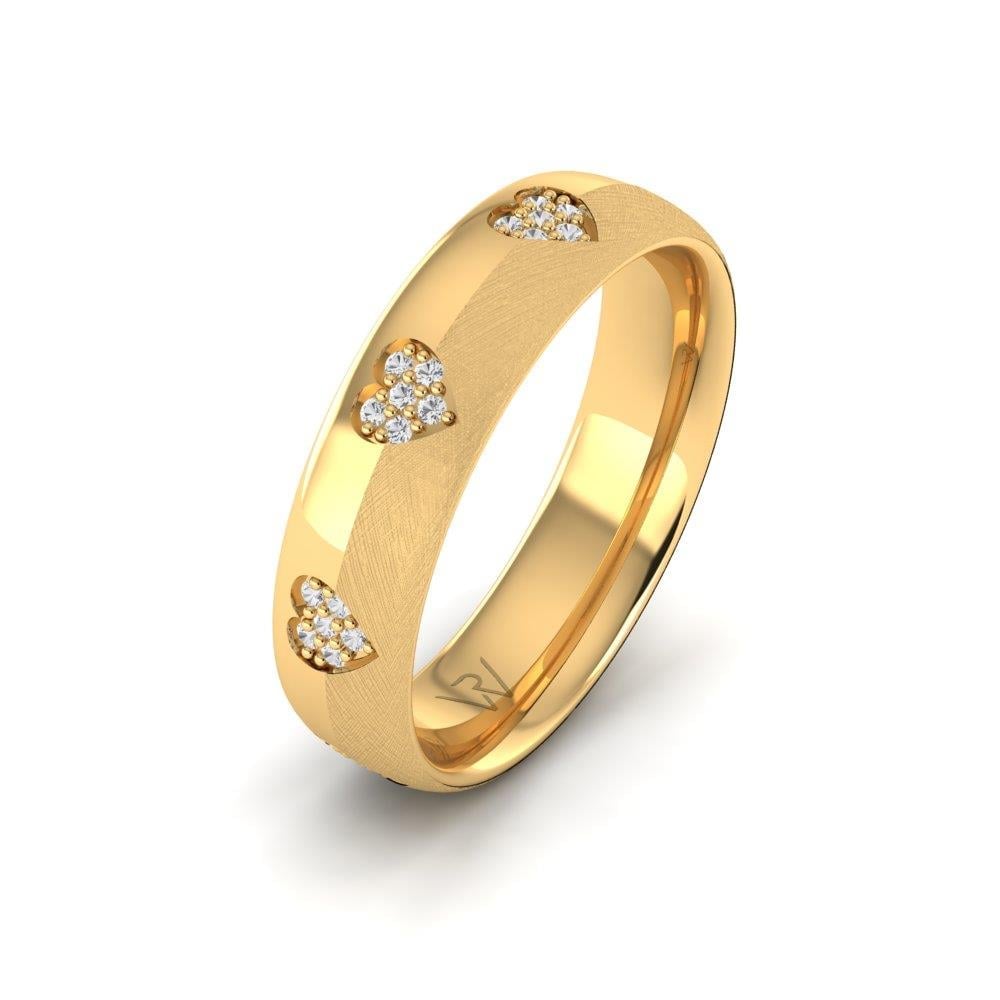 Alliances avec pierres femme Lovelica Or Jaune Pierre Dalloz