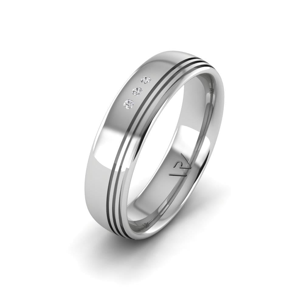 Alliances avec pierres femme LoveRadiance Or Blanc Pierre Dalloz