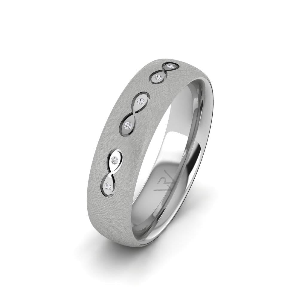 Alliances avec pierres femme Lumina Or Blanc Pierre Dalloz