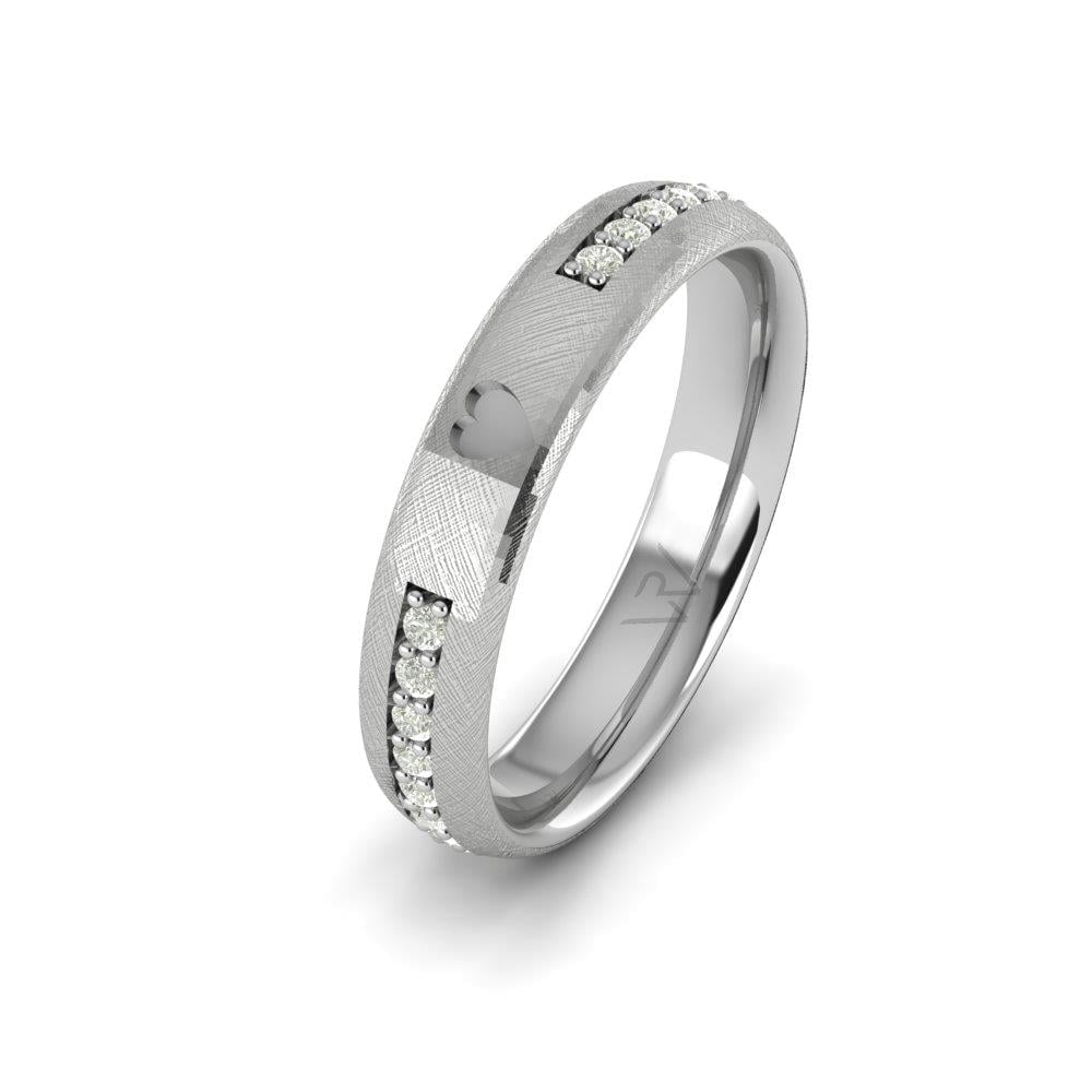 Alliances avec pierres femme Lustra Or Blanc Pierre Dalloz