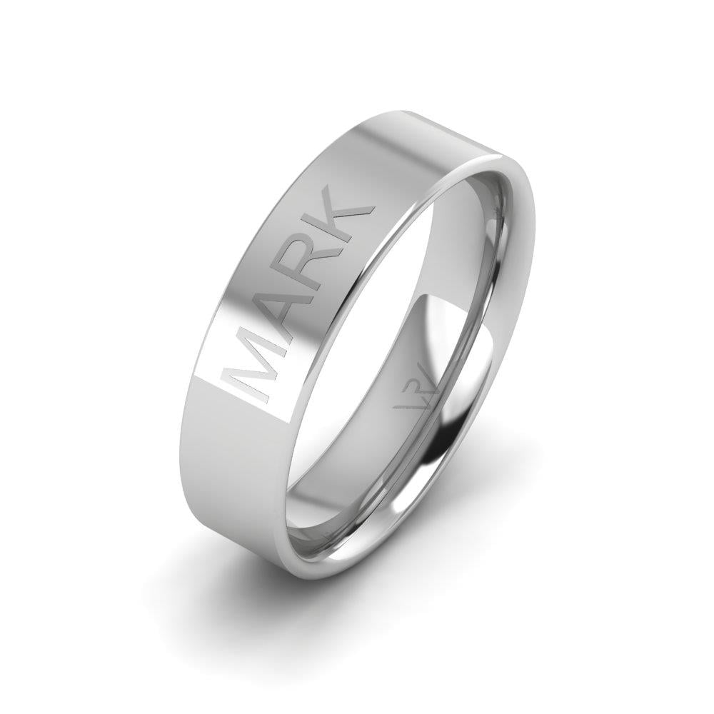 Classic wedding rings for men Magique White Gold 