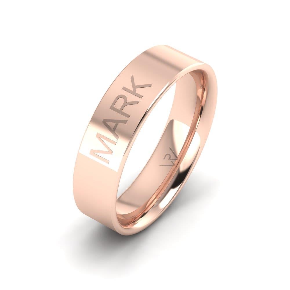 Classic wedding rings for men Magique Rose Gold 