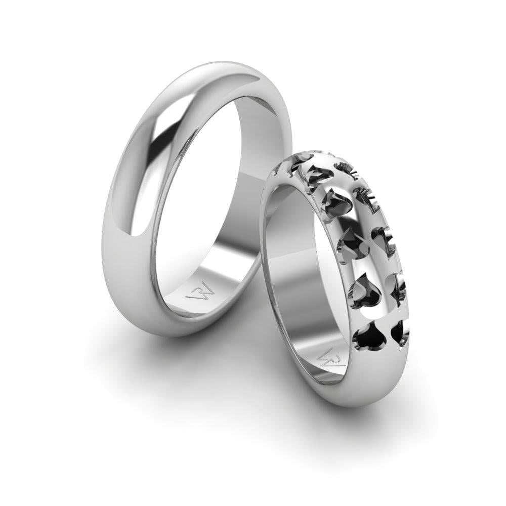 Alliances modernes Merveille Or Blanc 