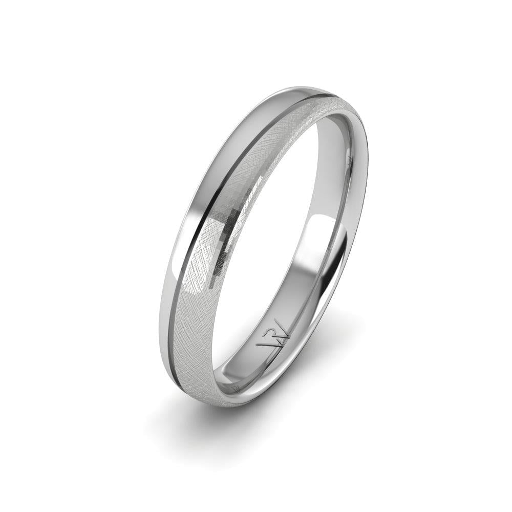 Classic wedding rings for men Promisecharm White Gold 