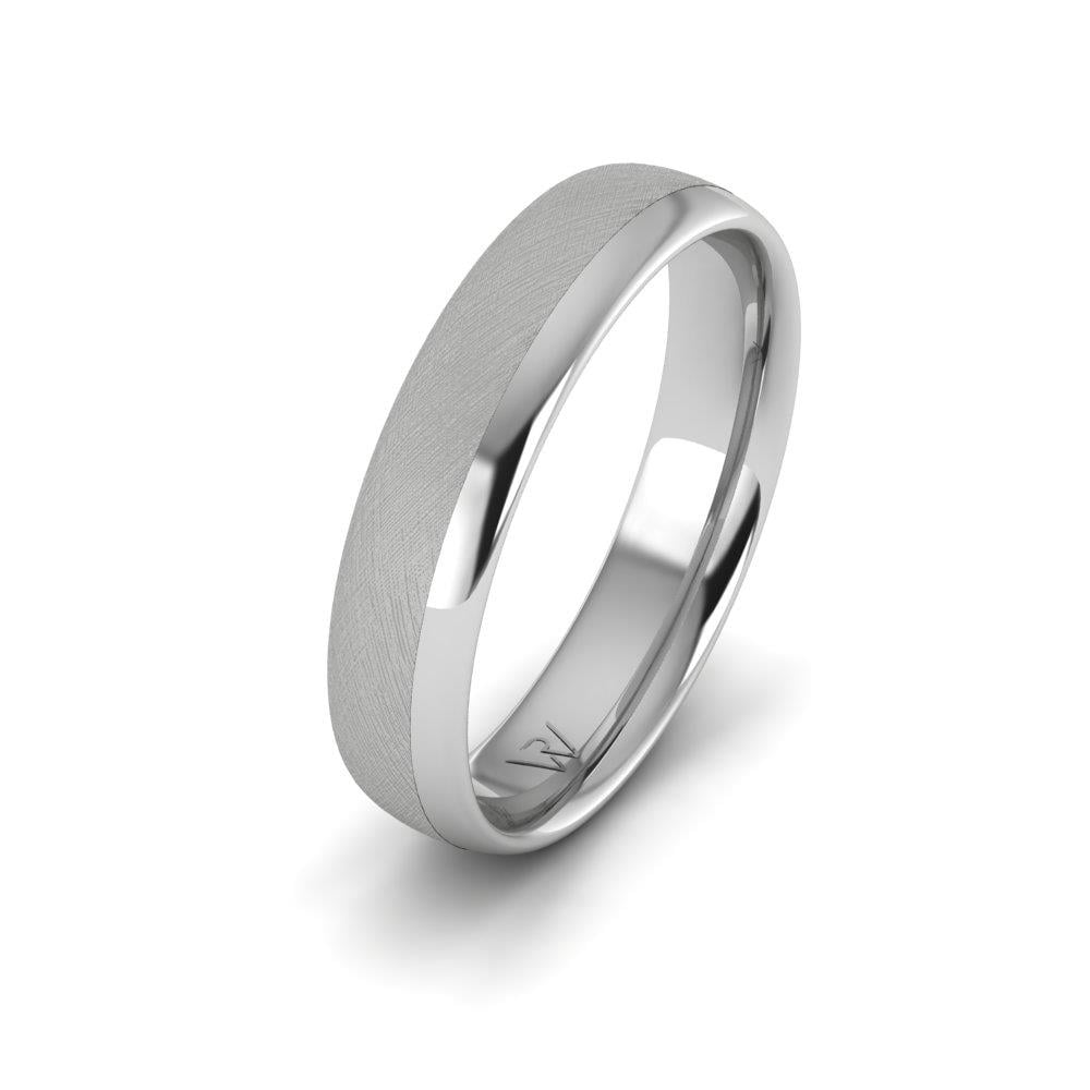 Classic mens wedding rings Radiance White Gold 