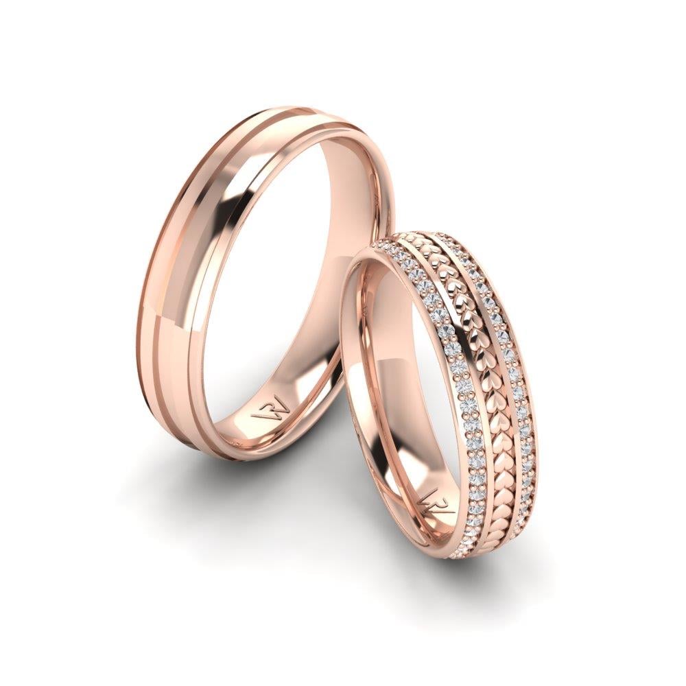 Alliances avec pierres SerenityLoop Or Rose Pierre Dalloz