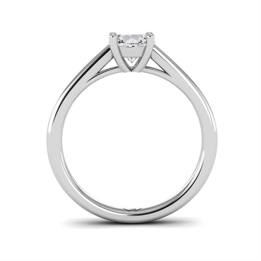 Solitaires Magnifique Or Blanc Argent Diamant 0.75 ct