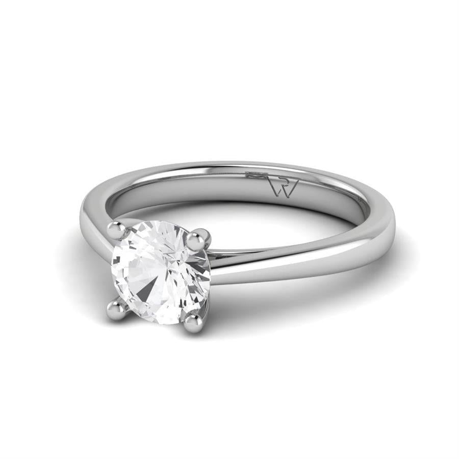 Solitaires Magnifique Or Blanc Argent Diamant 1 ct