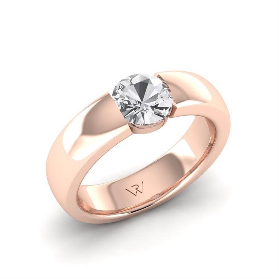 Solitaires Pureté Or Rose Diamant 1.5 ct