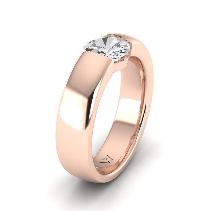 Solitaires Pureté Or Rose Diamant 1.5 ct