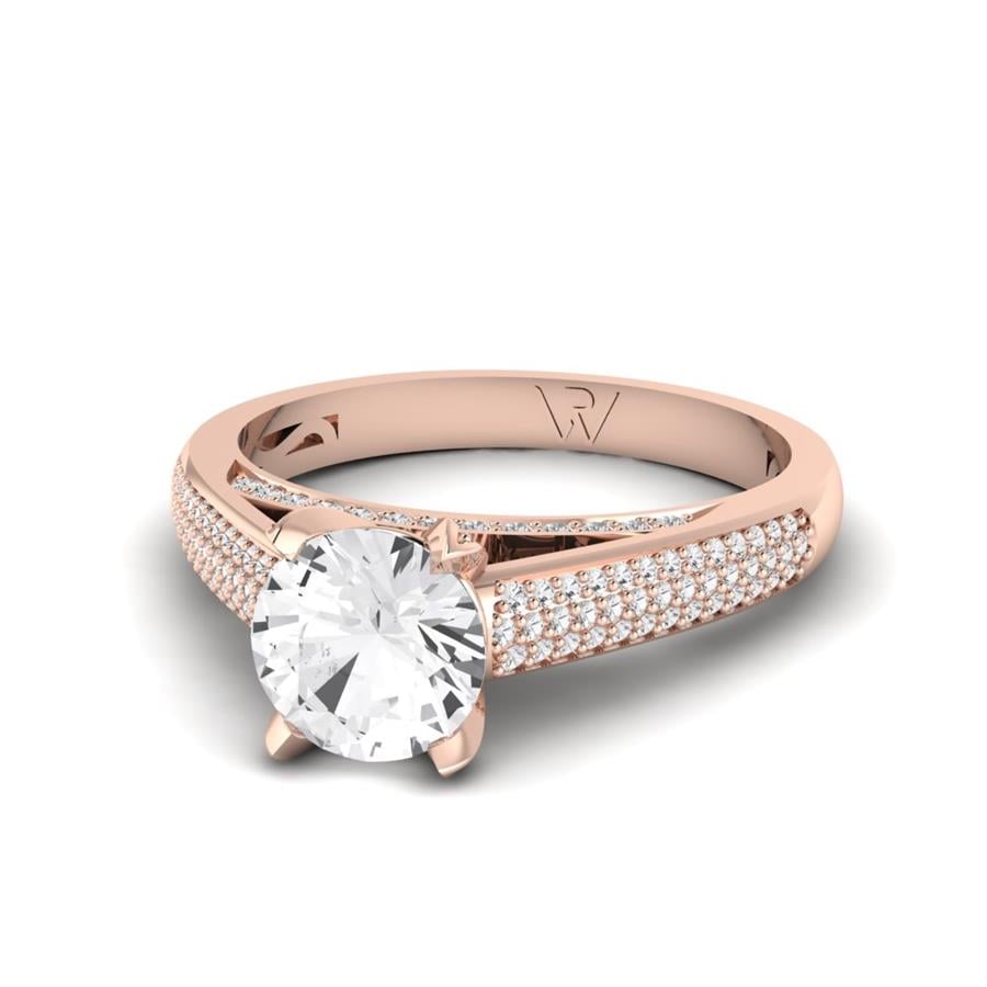 Soltaires Rosa Or Rose Diamant 1 ct