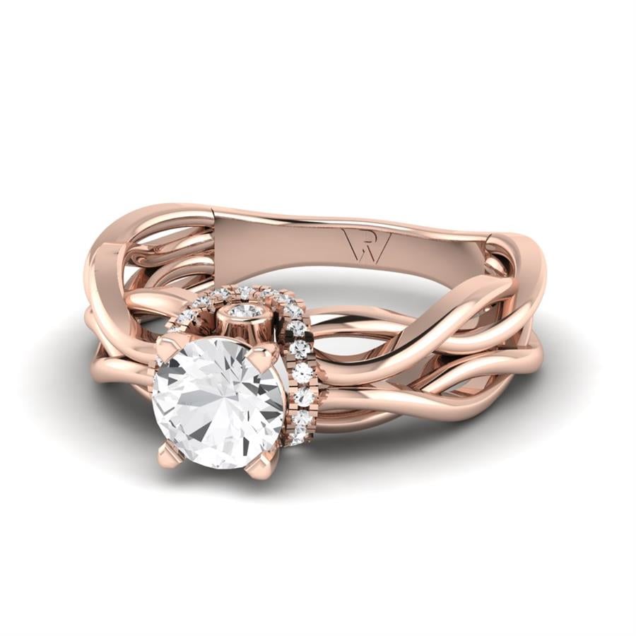 Soltaires Tessa Argent Plaqué Or Rose Oxyde de zirconium 0.80 ct