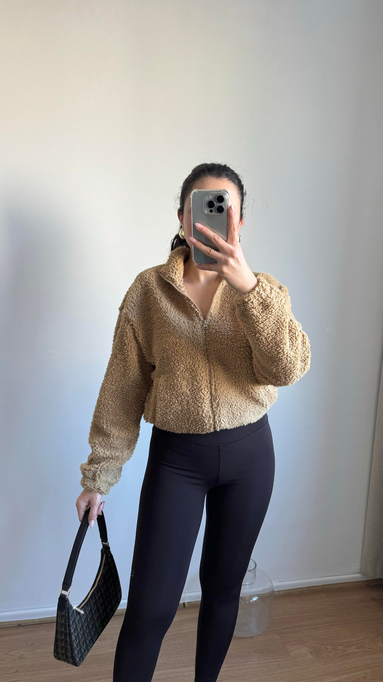 Kahve Peluş Ceket