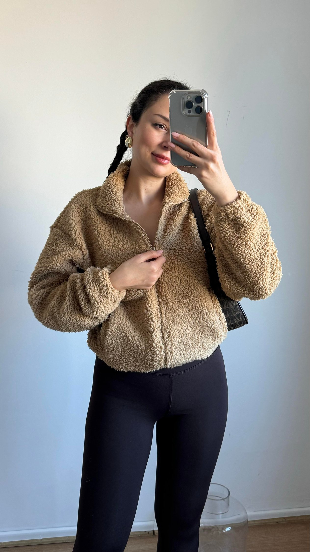 Kahve Peluş Ceket