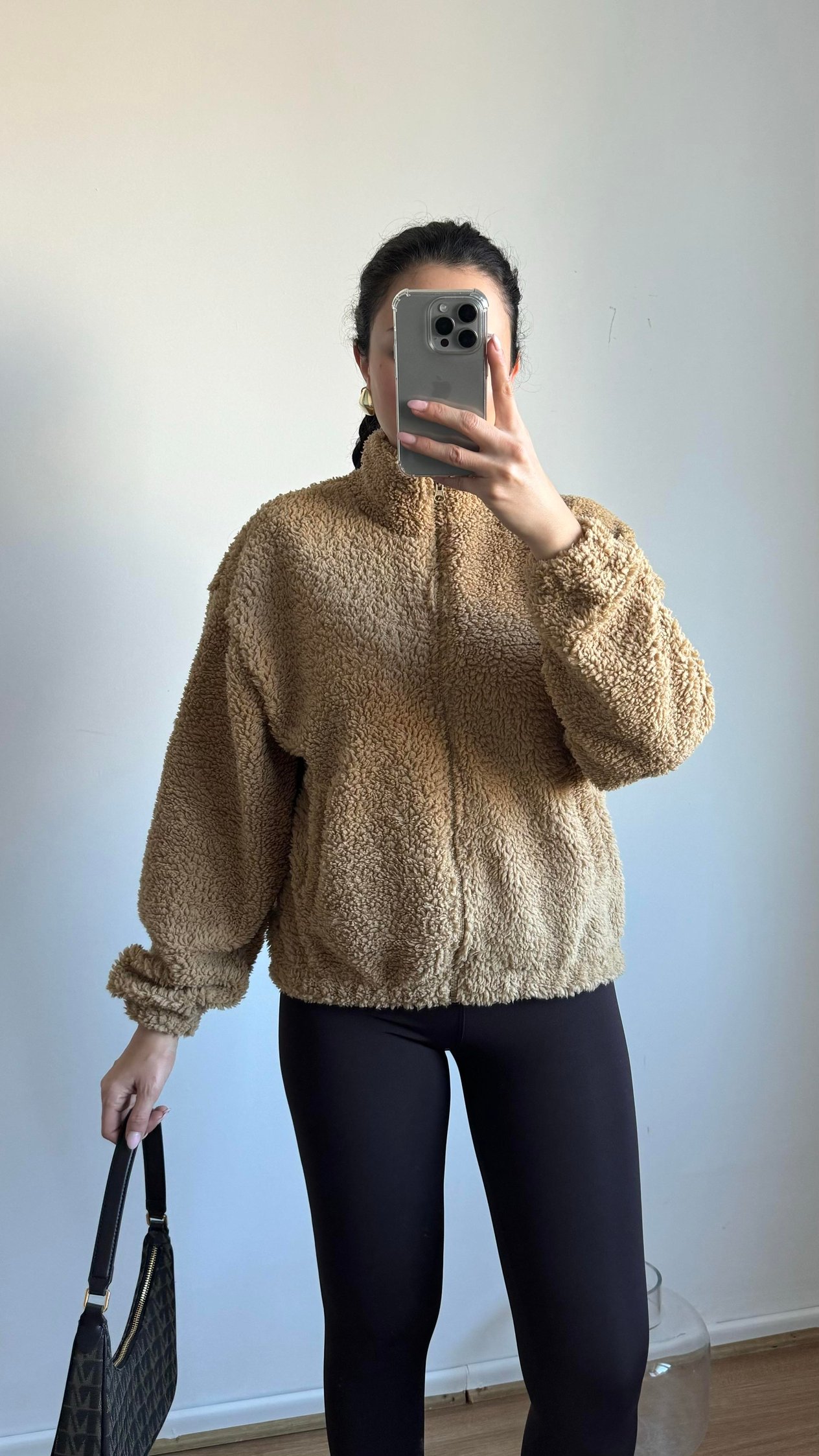 Kahve Peluş Ceket