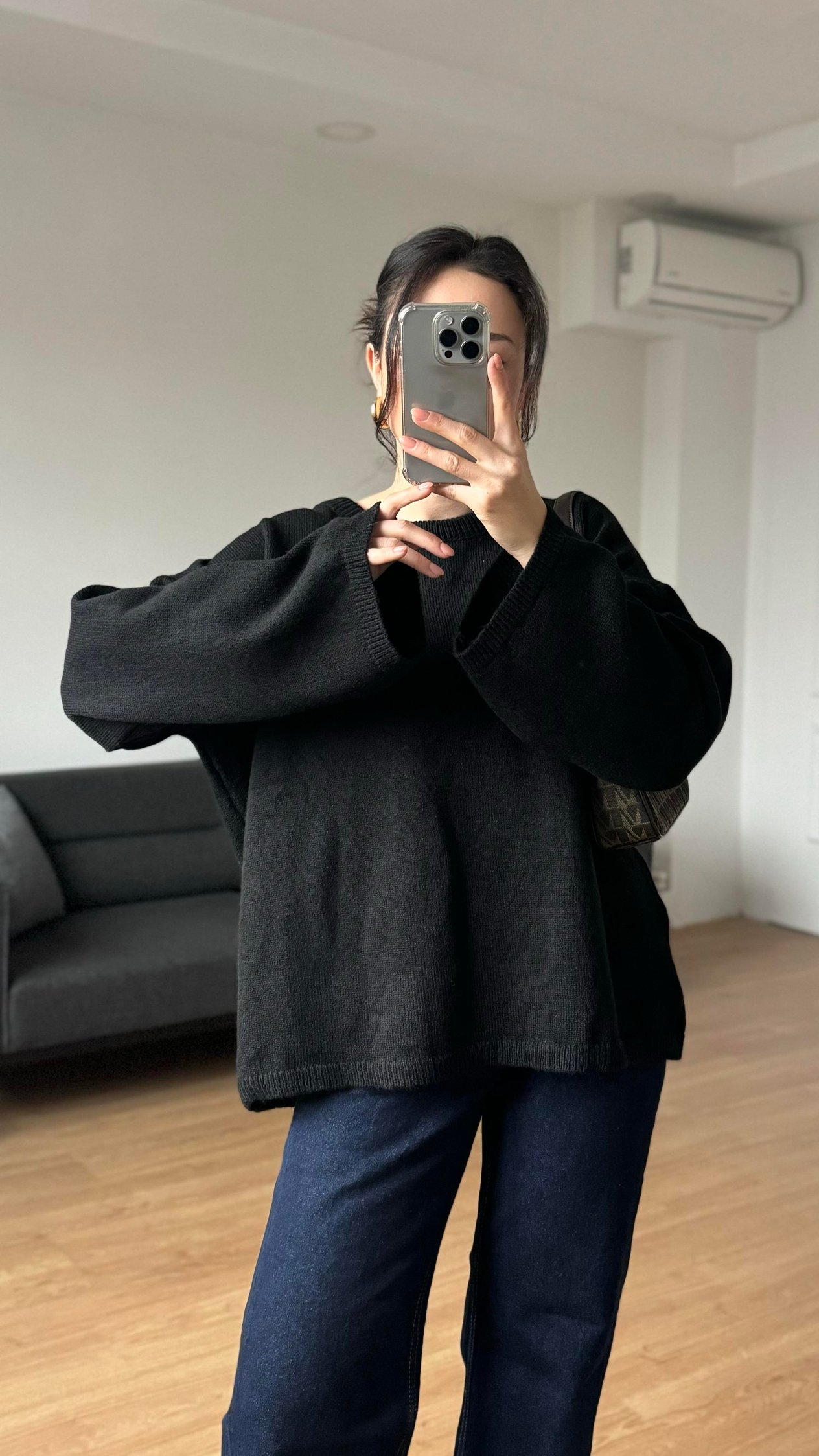 Siyah Basic Kazak
