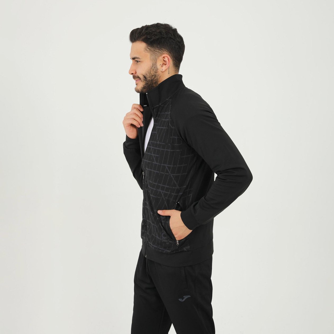 Joma Erkek Günlük Sweatshirt Sweat Full Zip Dark 4231306 SWEAT FULL ZIP POLY.DARK M