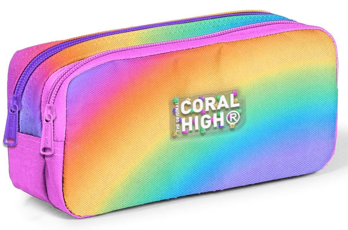 Coral High İki Bölmeli Renk Geçişli Kız Çocuk İlkokul Kalemliği 12116