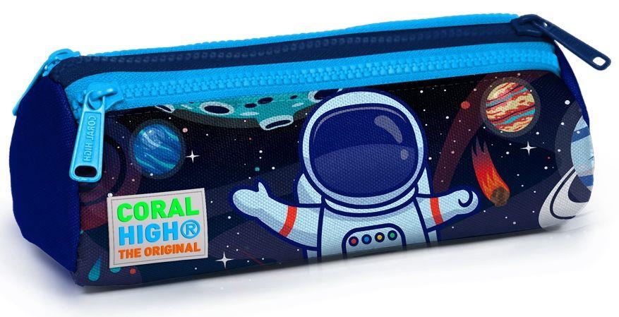 Coral High İlkokul Sırt Çantası ve Kalemlik Seti - Mavi Astronot Baskılı - Erkek Çocuk