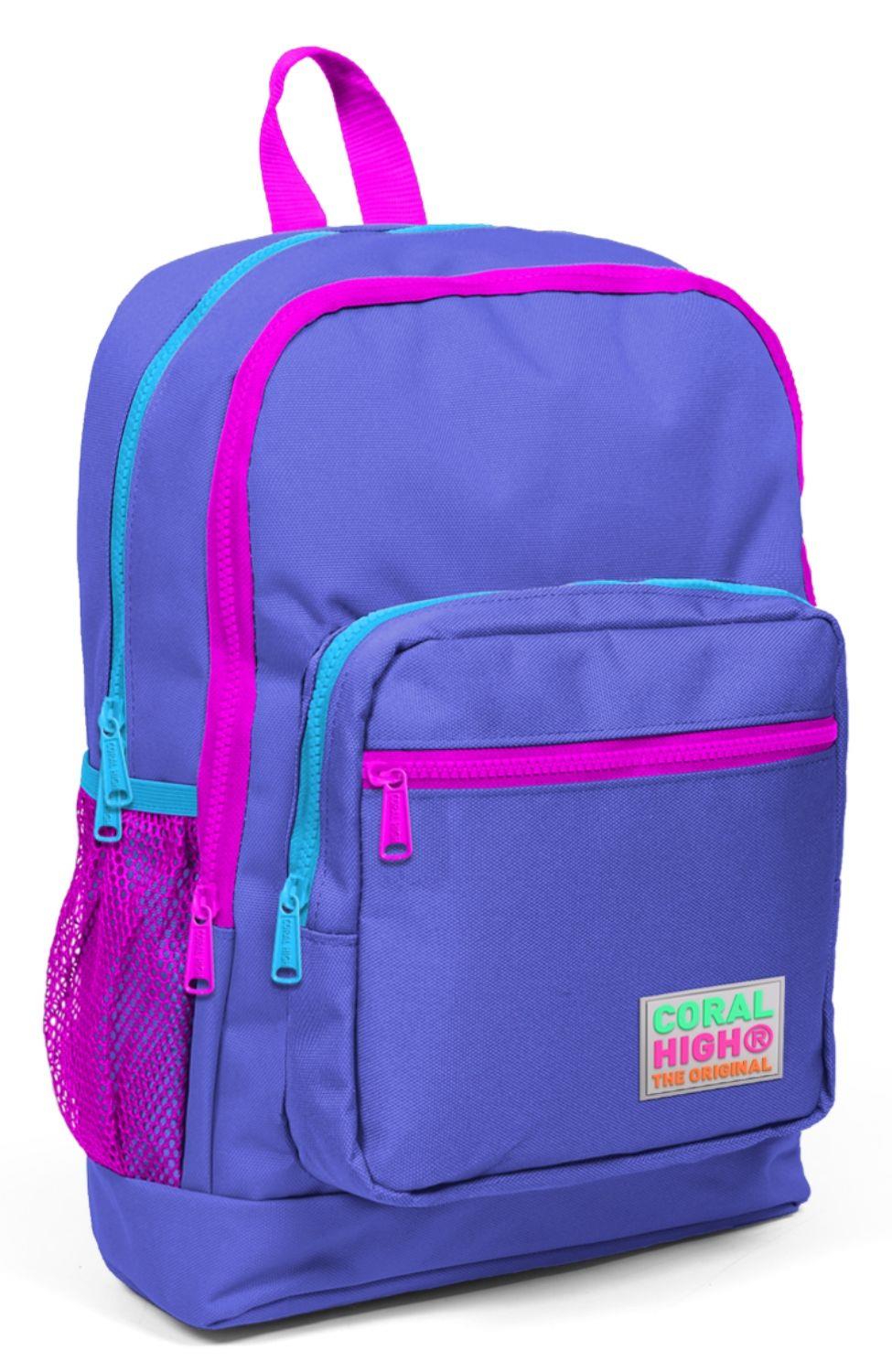 Coral High Mor-Pembe İlkokul ve Günlük Sırt Çantası - Kız