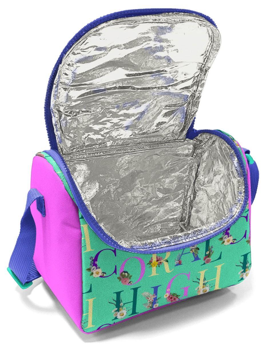Coral High Mor Pembe Su Yeşili Kız Çocuk Beslenme Çantası Seti
