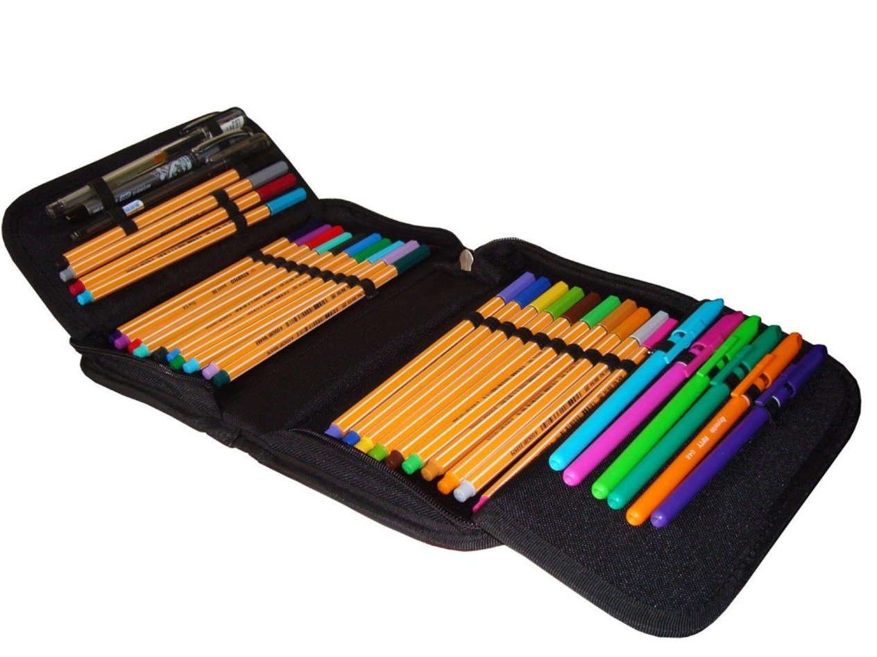 Jacbag Geometrik Sert Kapaklı Lastikli Düzenleyici Organizer Kalemlik