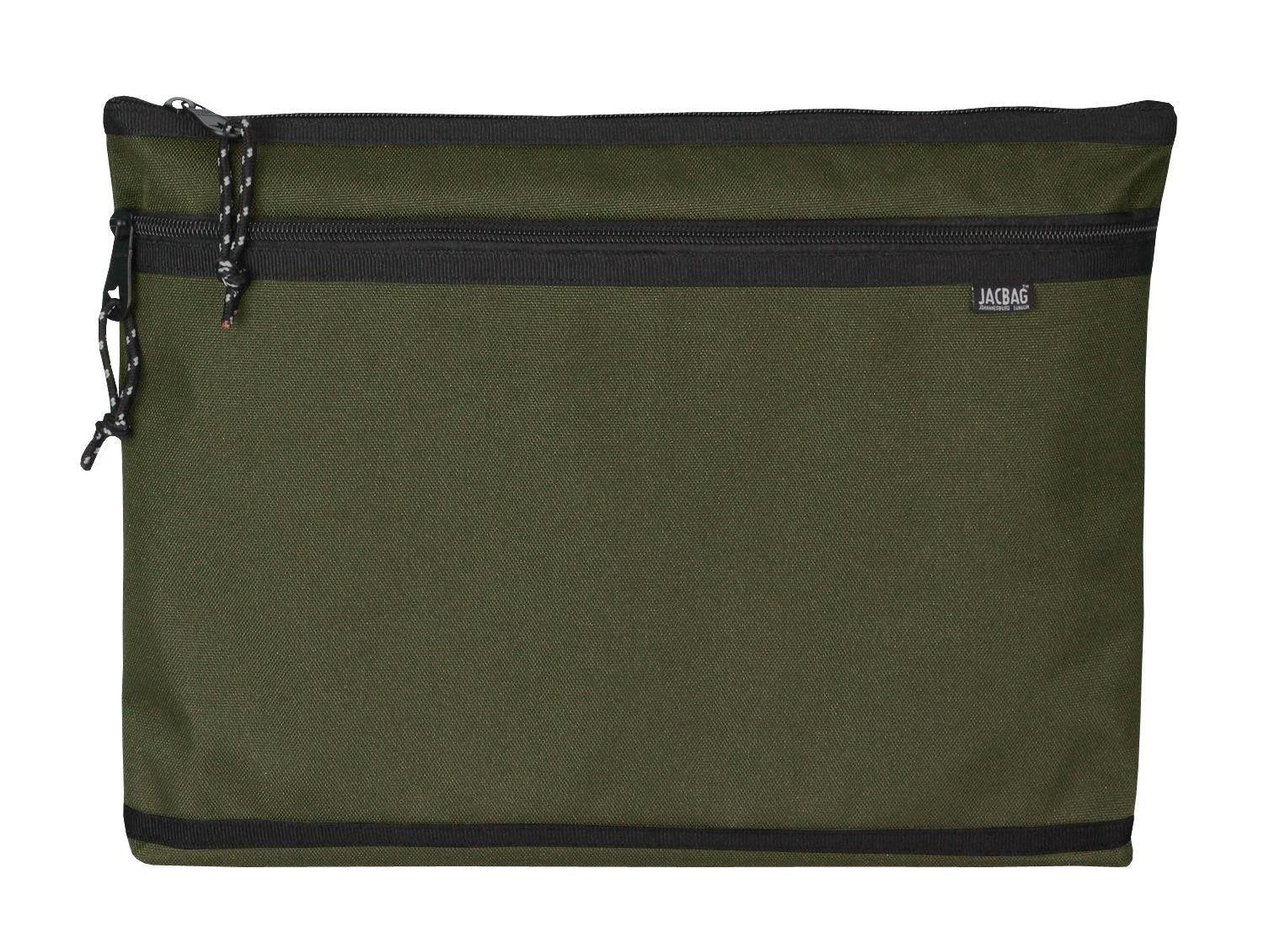 Jacbag Haki Yeşil Erkek A4 Zip Folder İki Bölmeli Dosya ve Evrak Çantası