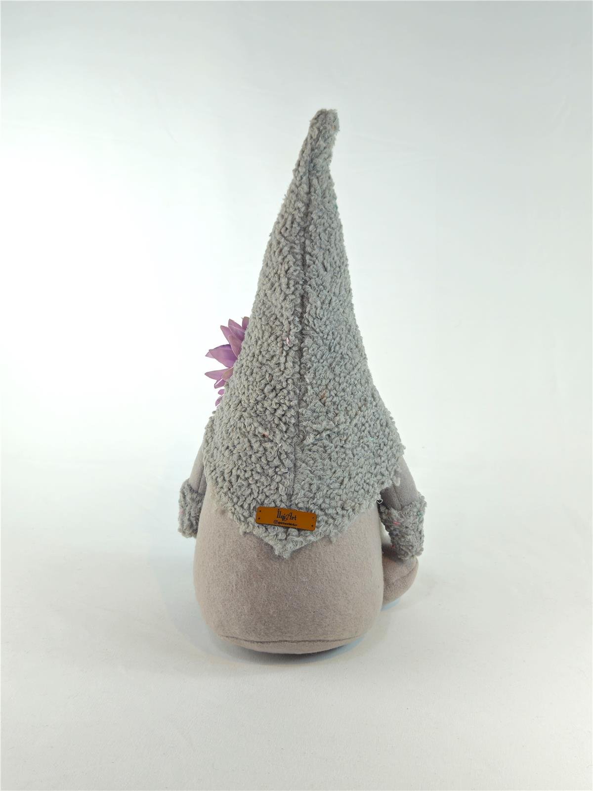 Peluş Şans Gnomu Gri