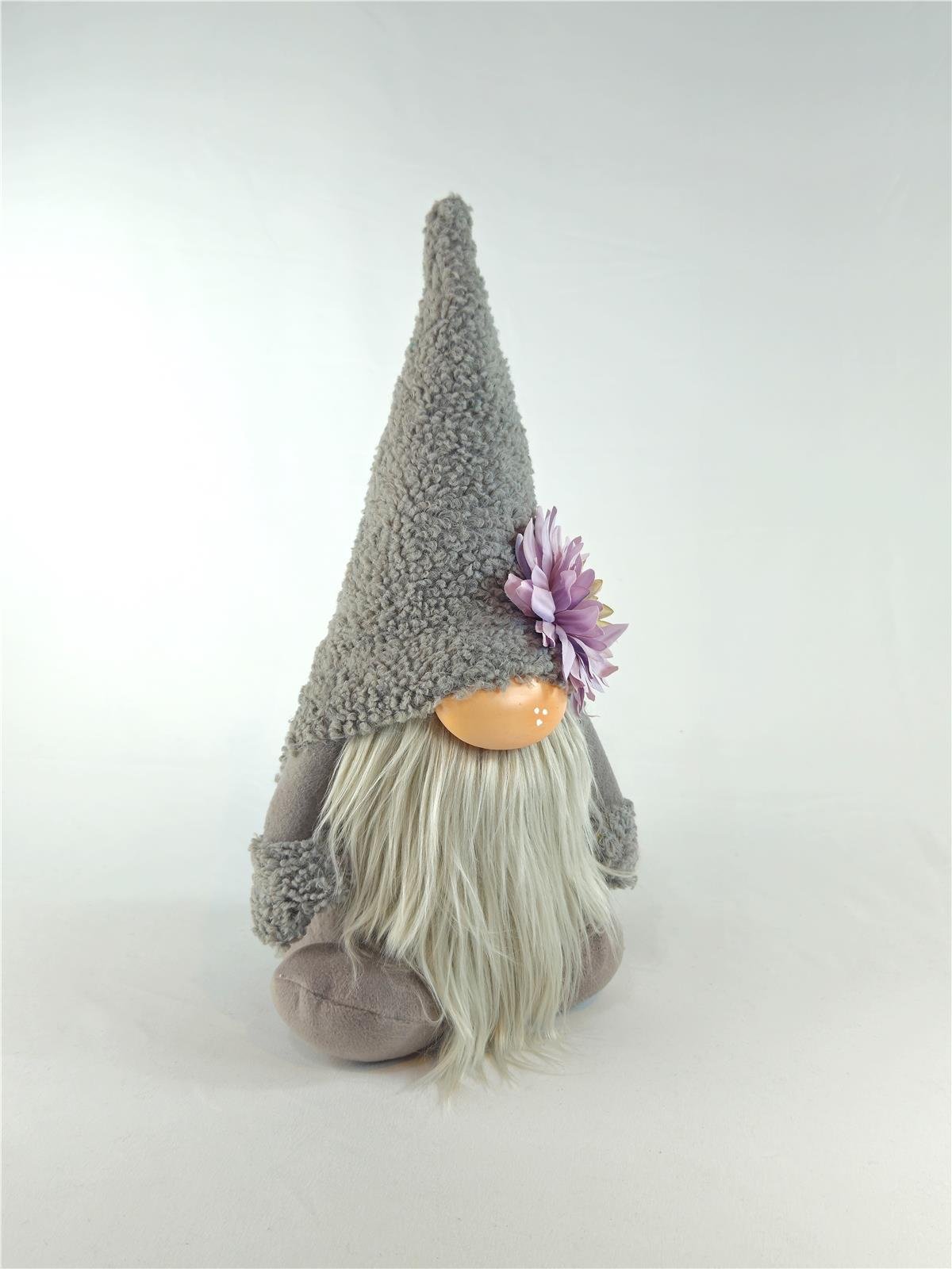 Peluş Şans Gnomu Gri