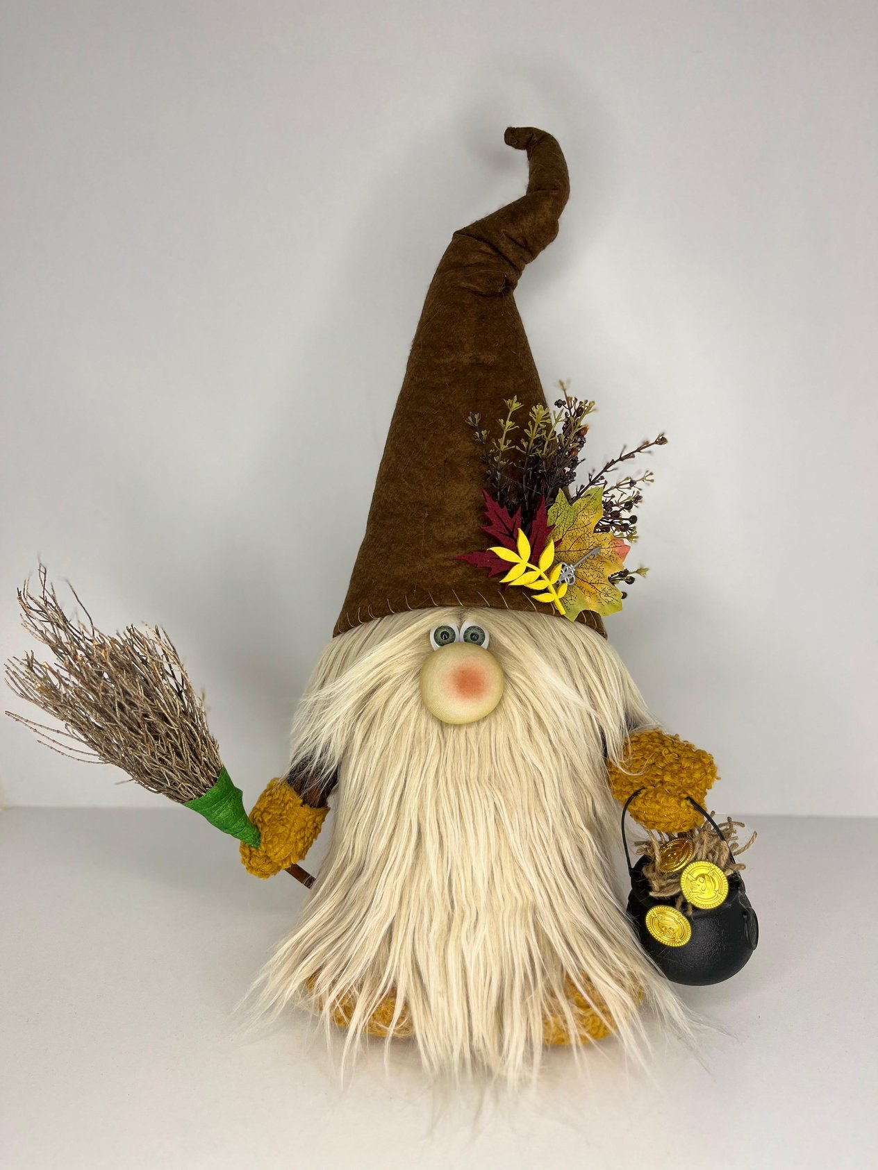 Peluş Şans Gnomu Kahverengi