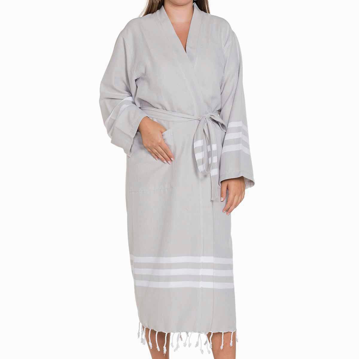 Bala Sultan Bathrobe Kimono Taupe