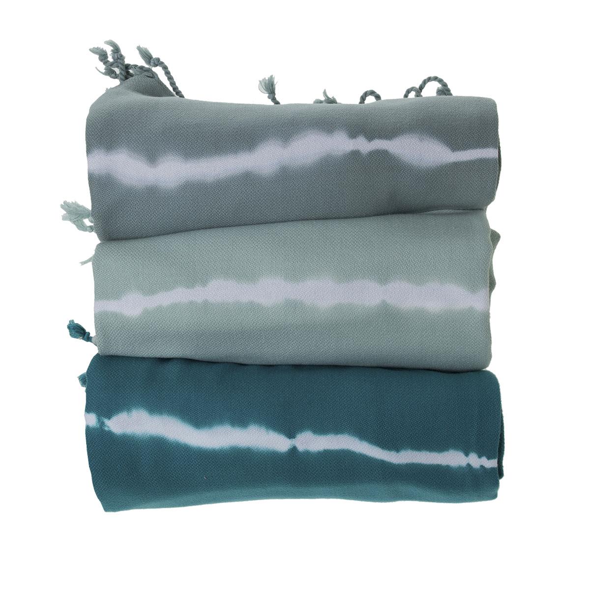 Tie Dye Peshtemal Fanfare Green
