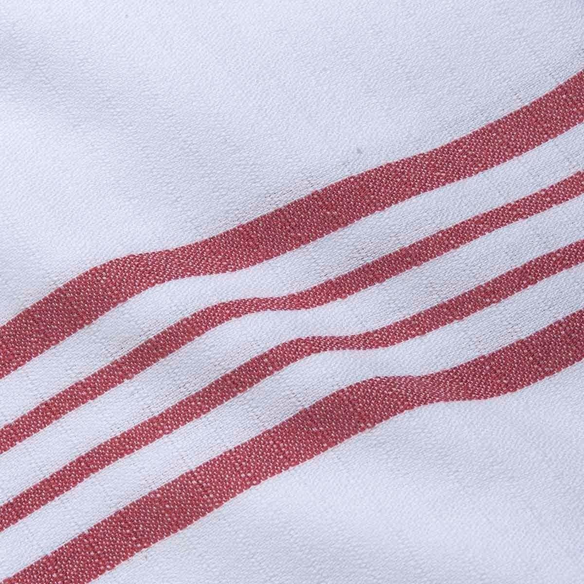 White Sultan Peshtemal White - Dusty Rose
