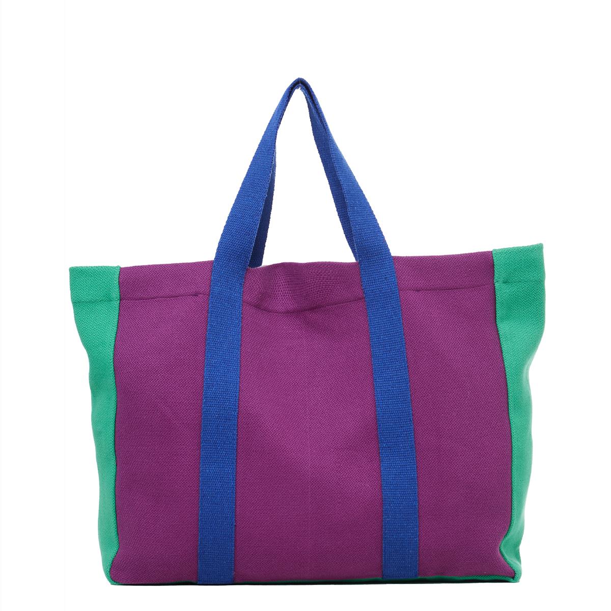 Bag 3 colors Bag Natural - Navy - Green Bee - Light Purple