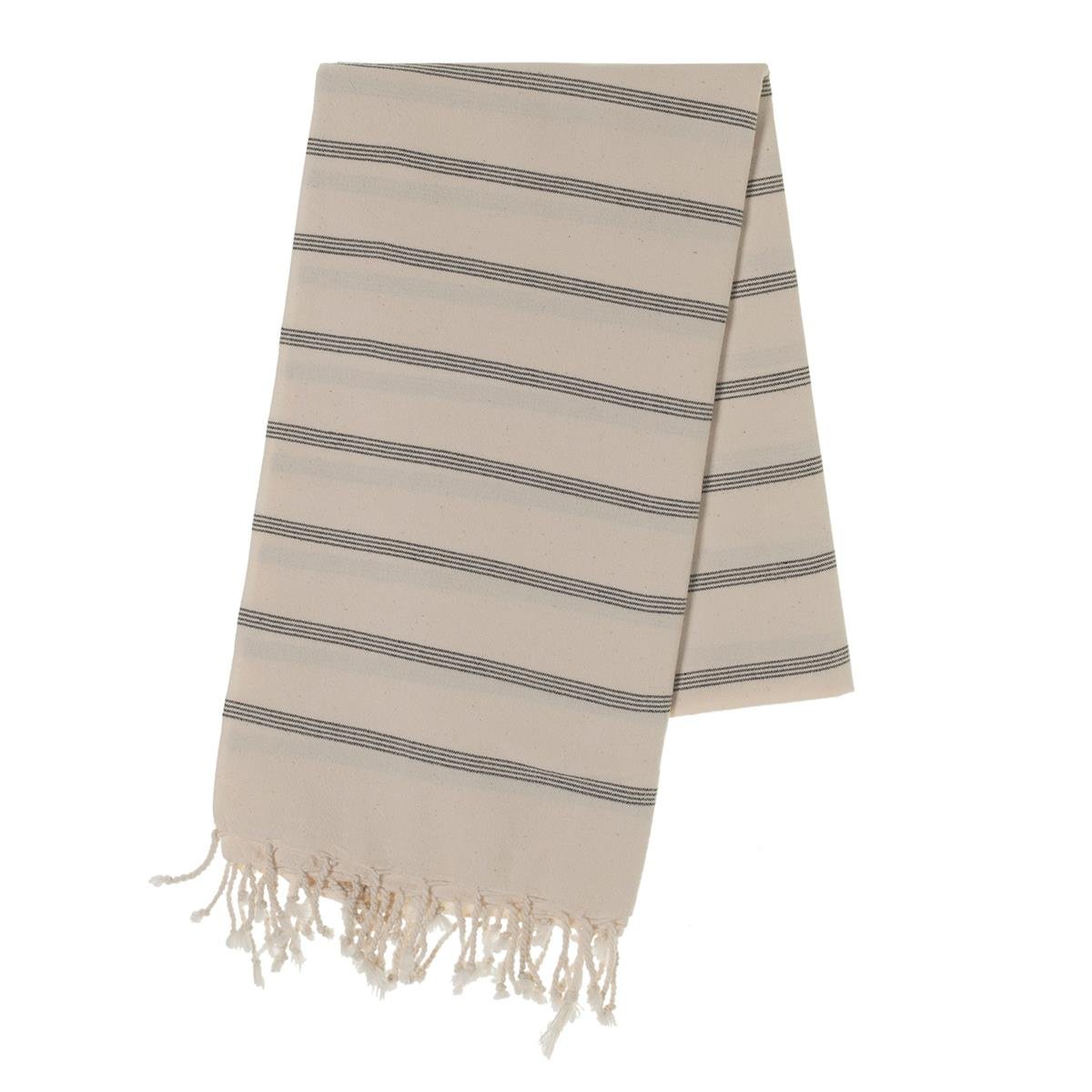 Carcar Peshtemal Natural - Dark Grey