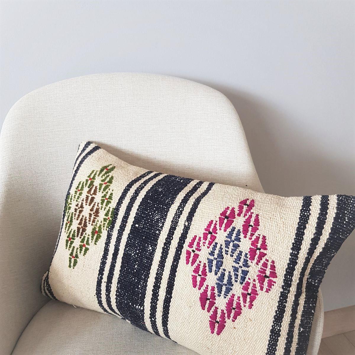 Cicim Kelim Cushion Cover Multi Color 01