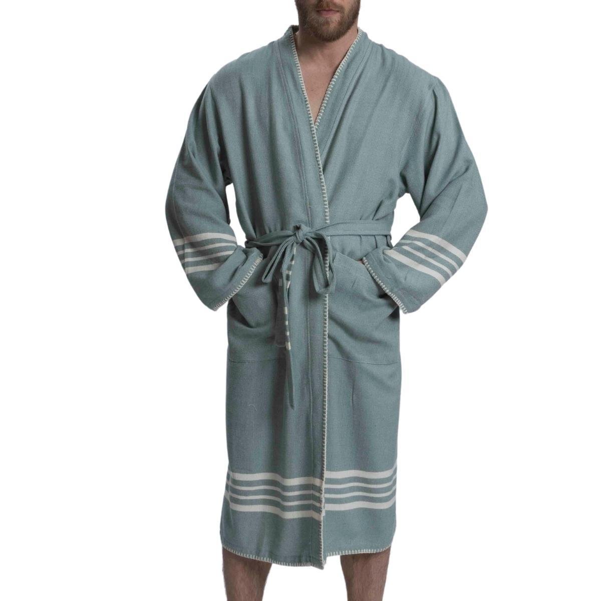 Coban Sultan Bathrobe Kimono Almond Green