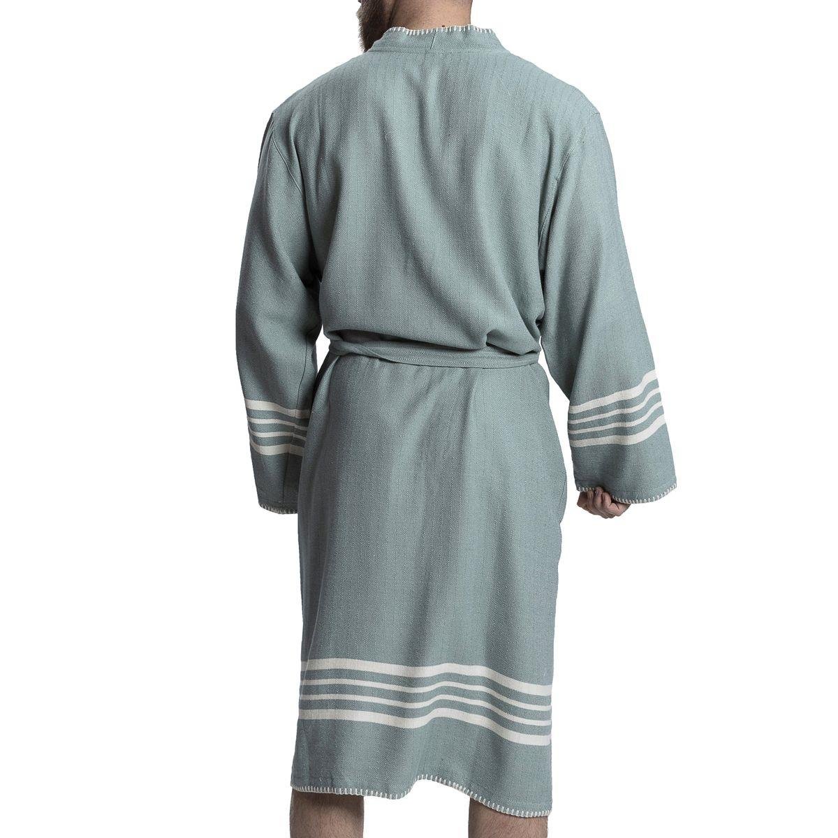 Coban Sultan Bathrobe Kimono Almond Green