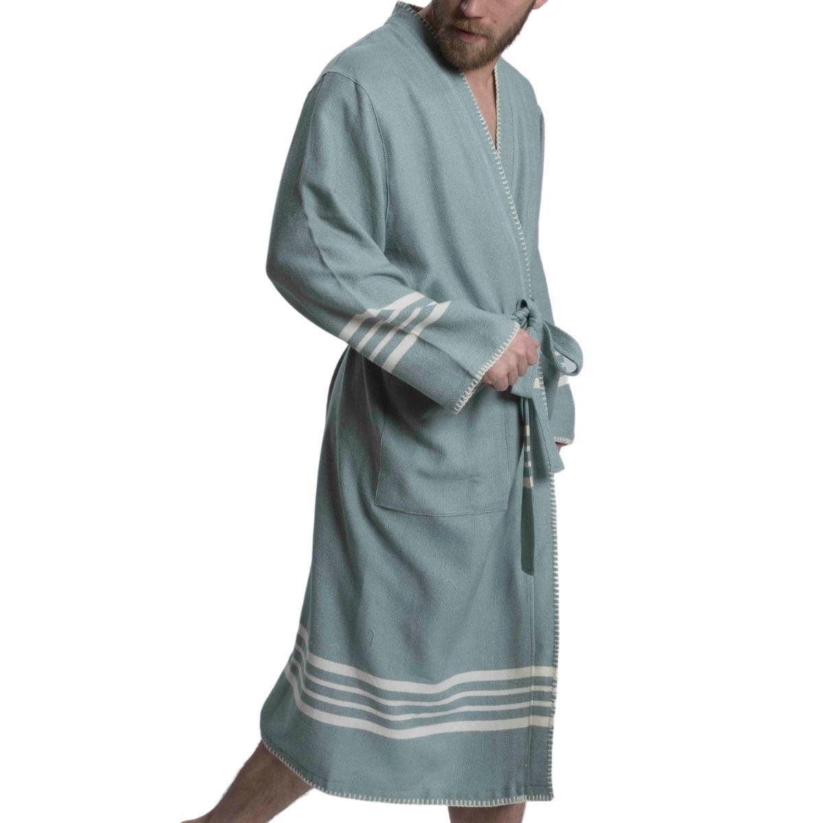 Coban Sultan Bathrobe Kimono Almond Green