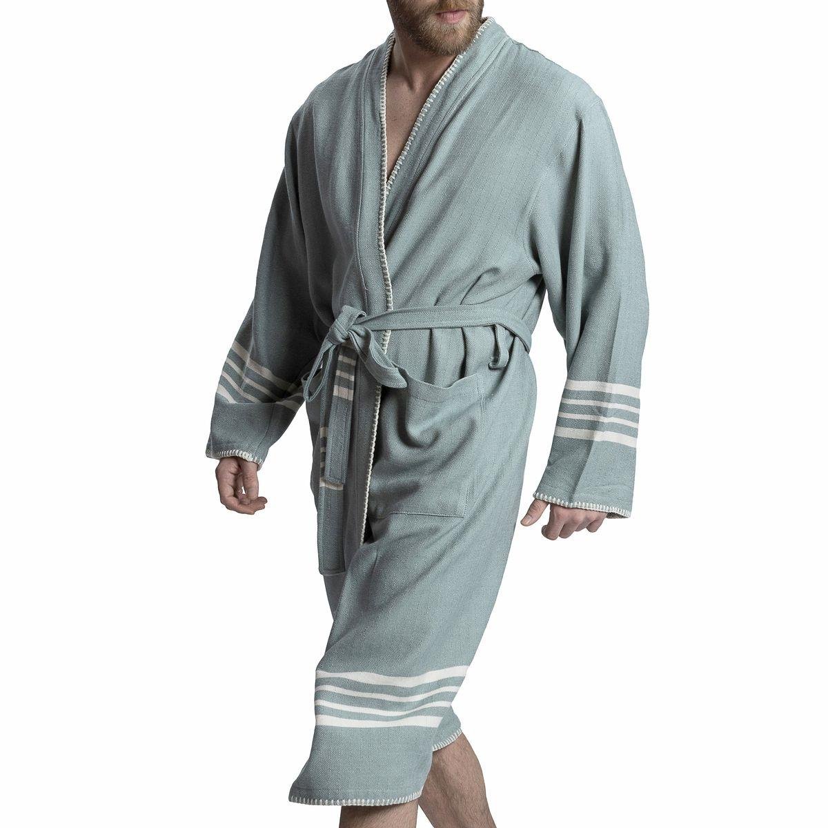 Coban Sultan Bathrobe Kimono Almond Green