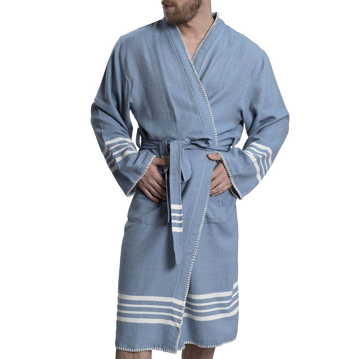 Coban Sultan Bathrobe Kimono Air Blue