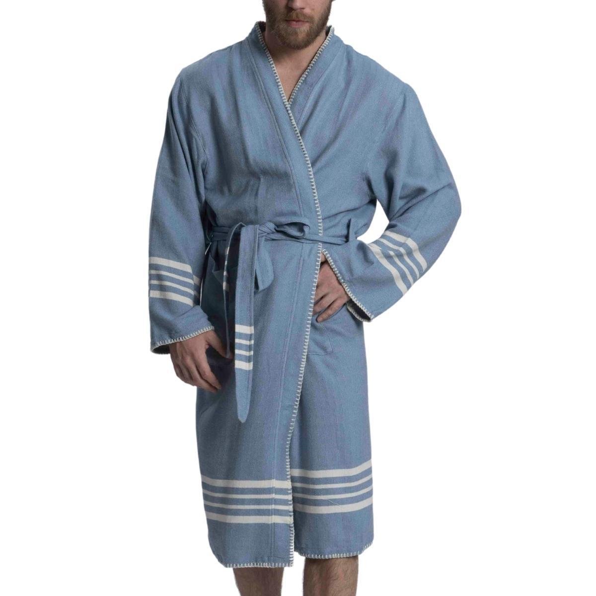 Coban Sultan Bathrobe Kimono Air Blue