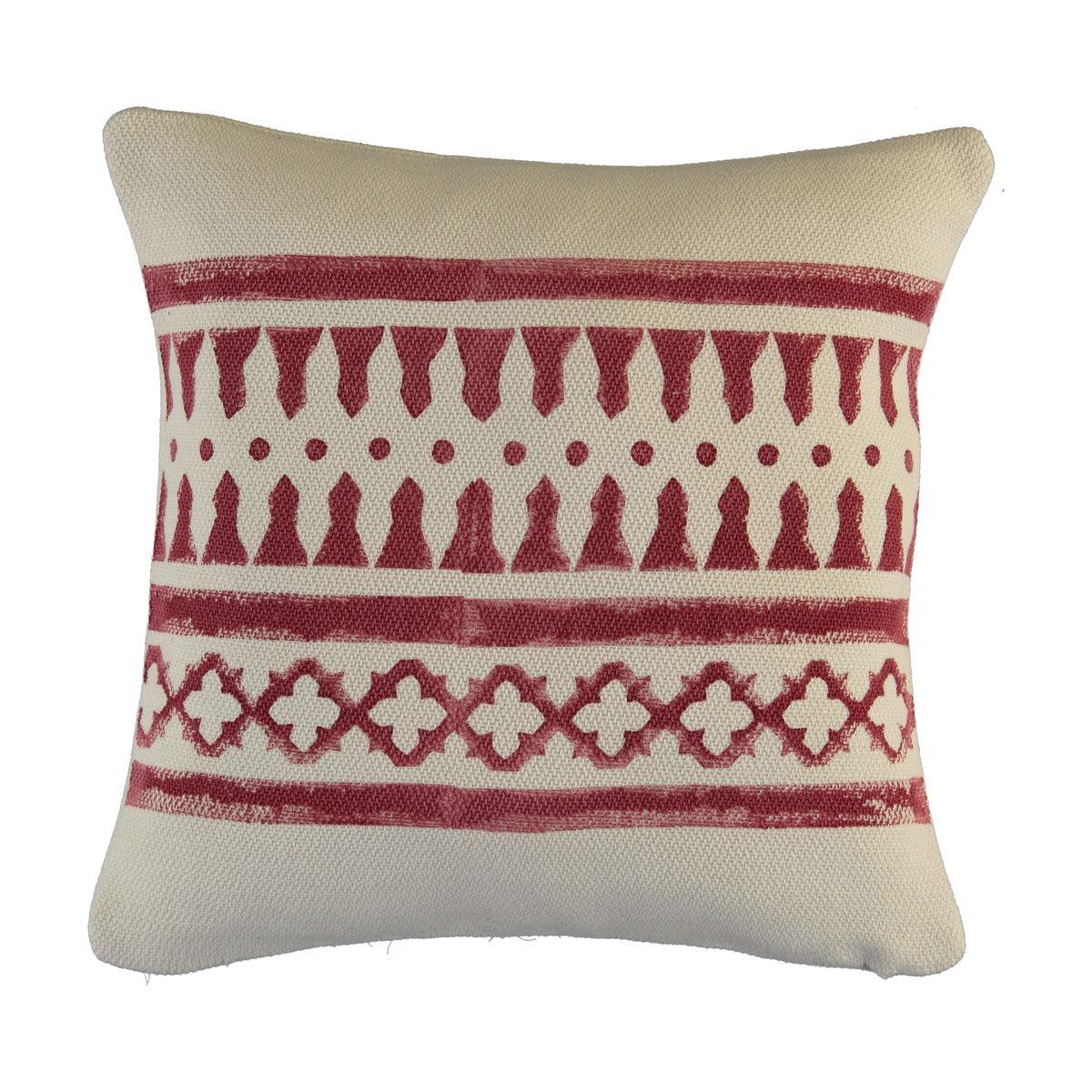 Dora Classic Cushion Cover Natural - Bordeaux