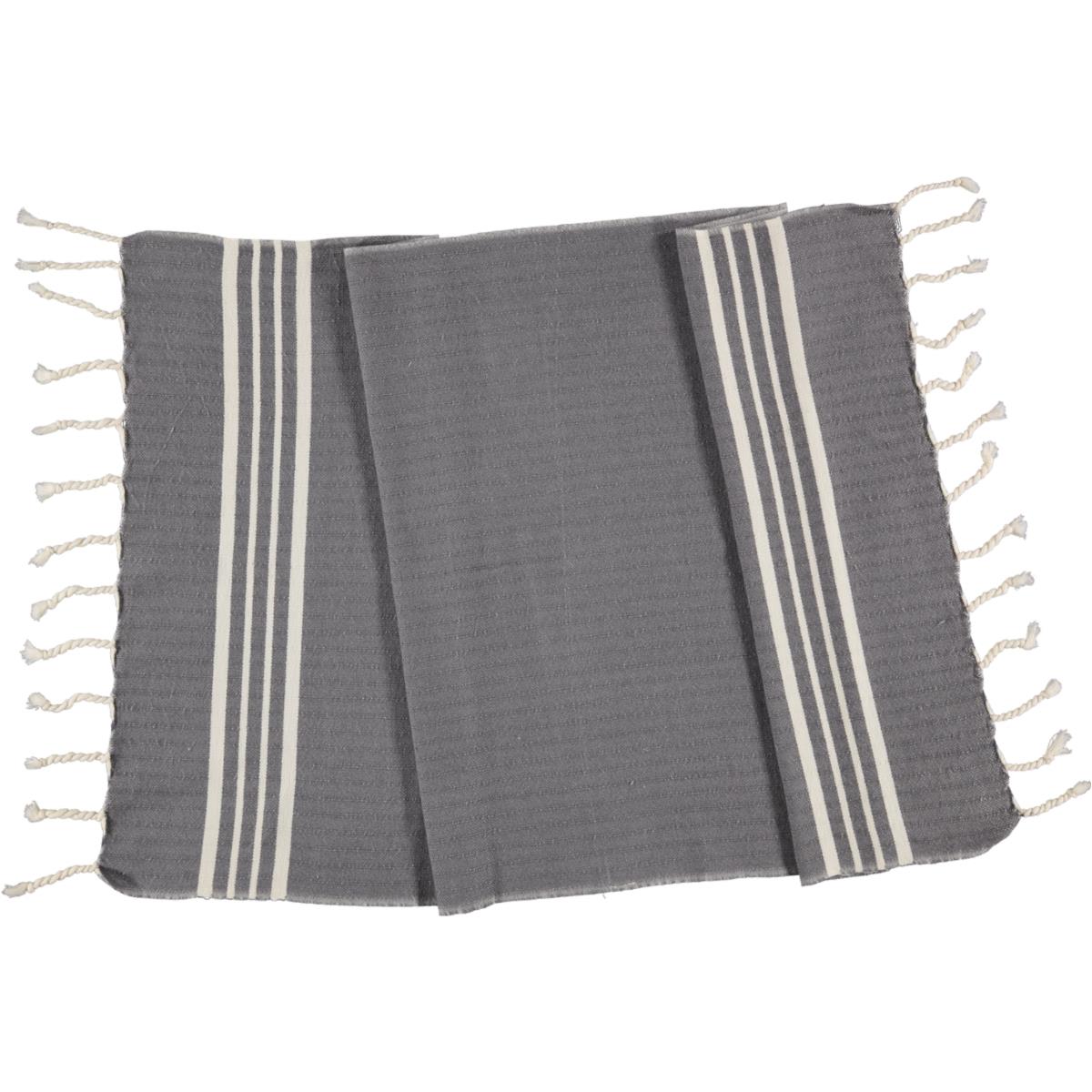 Hand Towel Krem Sultan Peshkir Dark Grey