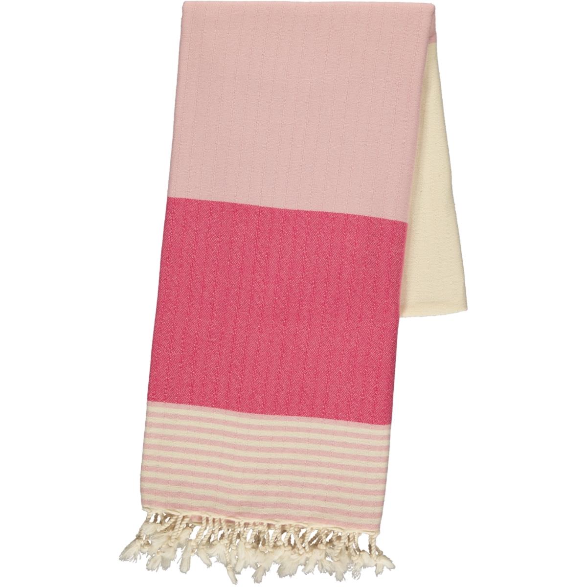 Twin Sultan Peshtemal Rose Pink - Fuchsia - Natural