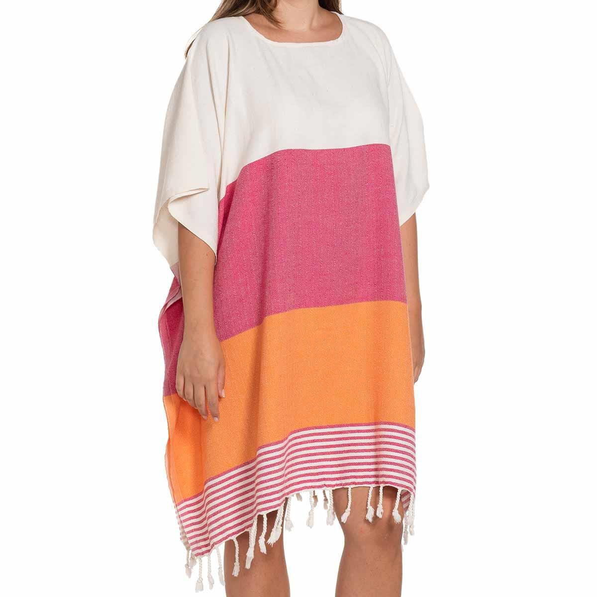 Twin Sultan Tunic Fuchsia - Orange - Natural