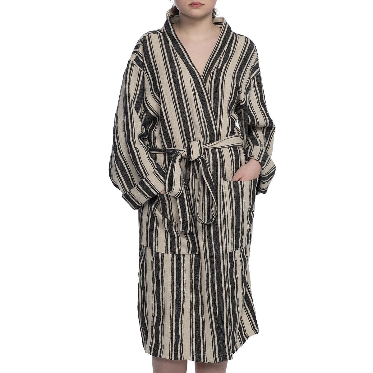 Karakız Bathrobe Kimono Black